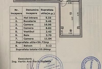 Apartament cu 3 camere semidecomandat în 1 Decembrie 1918 - 9