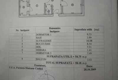 Apartament cu 3 camere decomandat în Central