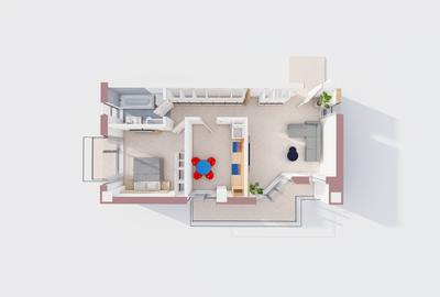 2 camere, decomandat, 66 mp, de vanzare apartament in Profi Visan, Cod 158938 - 3