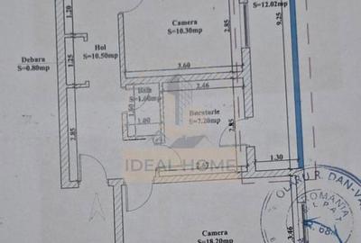 Apartament cu 3 camere decomandat în Holboca