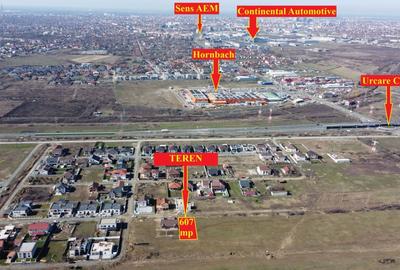 Teren Construcții intravilan de 607 mp, în Moșnița Nouă - 1