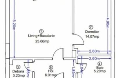 Pipera, Apartament 2 camere 57,7 m2 + gradina privata 31 m2, loc de parcare - 15
