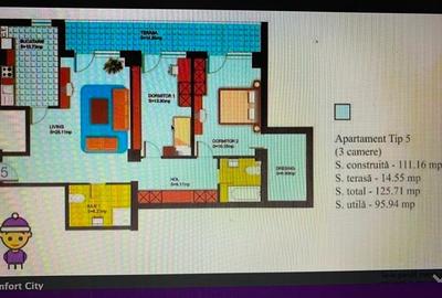 Vand apartament 3 camere utilat si dotat gata de mutat + loc de parcare - 8