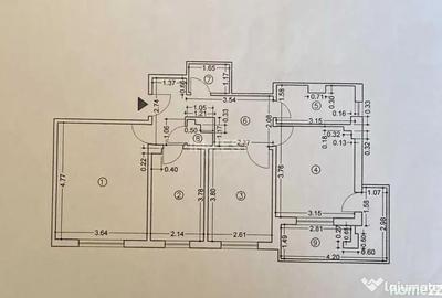 Apartament cu 3 camere decomandat în Baza 3