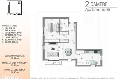Apartament cu 2 camere în Central - 7