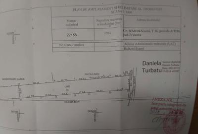 Teren de 2394 mp, în Boldești - 2