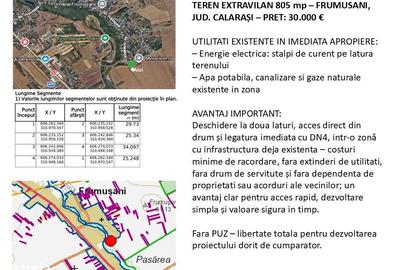 Teren de 805 mp, în Frumușani - 3