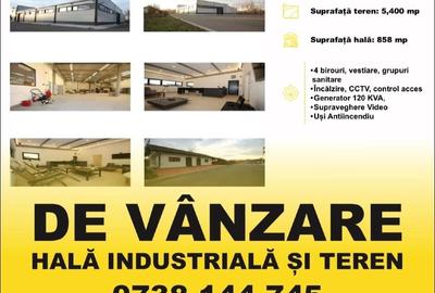 Hala 858 mp + teren 5,400 mp Randament 8.2% Contesti, Dâmbovița - 5