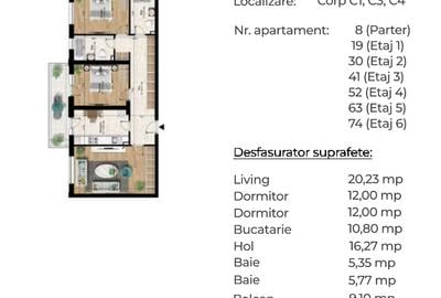 Apartament modern de 3 camere, 2 băi – la doar 7 minute de Metrou Berceni! - 11