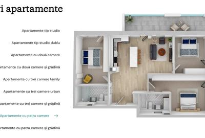 Ansamblu- apartamente cu 1-4 camere, semifinisate, zona Buna-Ziua - 5