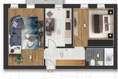 Apartament cu 2 camere decomandat în Metalurgiei - 3