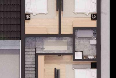 Casă cu 4 camere decomandat cu Teren 250 Mp în Miroslava