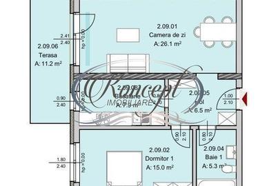 Apartament cu 2 camere în Central - 2