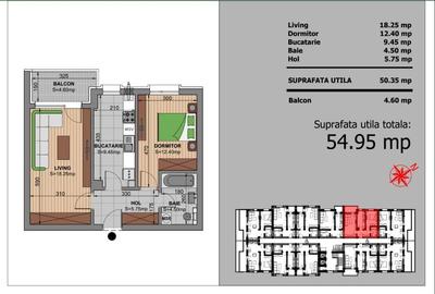 Apartament 2 camere decomandat • Metalurgiei • 55 mp • Etaj 8/9 • 2 lifturi - 10