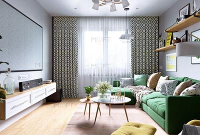 Apartament cu 2 camere semidecomandat, mobilat în Timpuri Noi - 2