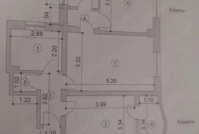 Apartament cu 2 camere semidecomandat în Onești