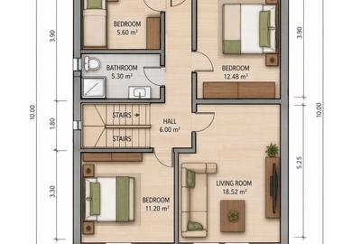 Casă cu 5 camere cu Teren 470 Mp în Central - 3