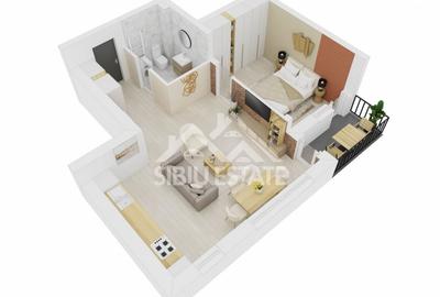 Apartament 2 camere de vanzare, Doamna Stanca, Sibiu, Parcare inclus Apartament 2 camere de vanzare, Doamna Stanca, Sibiu, Parcare inclus - 3