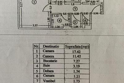 Apartament cu 2 camere decomandat, mobilat în Titan - 11