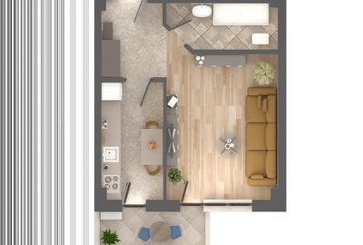 *UNIREA TOWERS* APARTAMENT 1 CAMERĂ - DECOMANDAT - 5