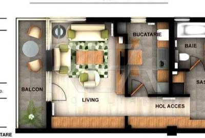 2 camerere | Apartament Modern +Boxa +Loc de Parcare | Valea Larga - 7