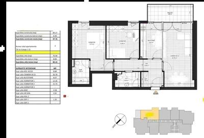 Apartament 3 camere cu parcare| Incalzire in pardoseala|  Comision 0| - 10