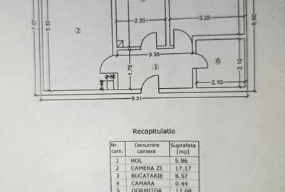 Apartament cu 2 camere decomandat în Central
