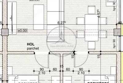 Apartament cu 3 camere decomandat în Central