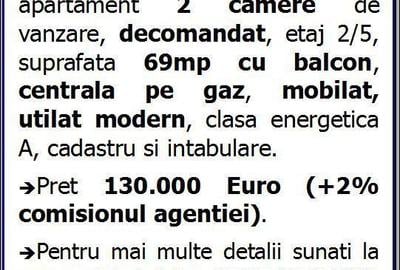 Apartament cu 2 camere decomandat în Central - 20