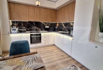 Apartament 2 camere Lux, ultrafinisat, mobilat complet, terasa 12mp, la cheie. - 3