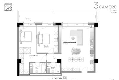 Apartament 3 camere Cortina 126 - 11