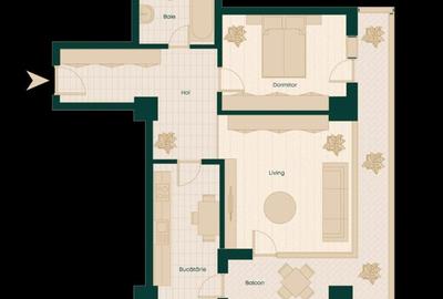 Bloc nou, Podu ros, 2 camere decomandat, finalizat, intabulat, comision 0% - 1