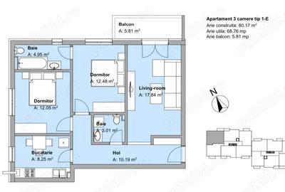 Vand apartament 3 camere - 3