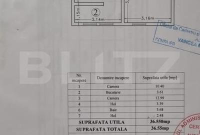 Apartament 2 camere, 36.55 mp, zona Tatarasi - 12