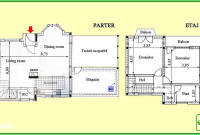 Casă cu 3 camere cu Teren 735 Mp în Brebu - 17