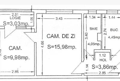 Apartament cu 2 camere semidecomandat, mobilat în Casa de Cultură
