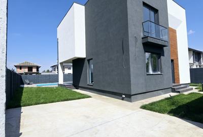 Vila individuala cu piscina si fireplace - 4 camere - 3 bai - dressing - 3