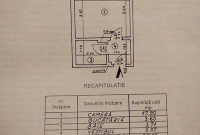 Garsonieră decomandată în Dristor
