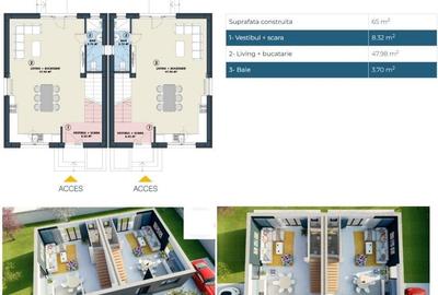 Casă individuală cu 4 camere cu Canalizare în Tunari - 4