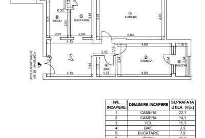 Apartament cu 3 camere decomandat în Andrei Mureșanu - 16