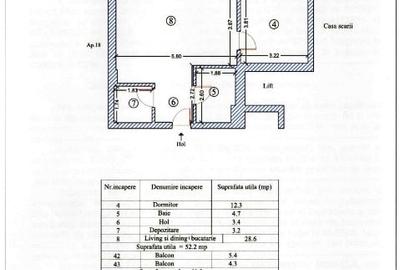 Apartament cu 2 camere decomandat, mobilat în Central - 12