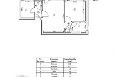 Apartament cu 2 camere semidecomandat în Chibrit - 7