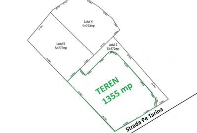Teren de 1355 mp, în Tohănița