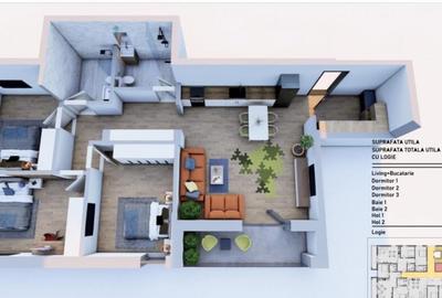 Apartament 4 camere situat in zona Tomis Plus Apartament 4 camere situat in zona Tomis Plus - 2