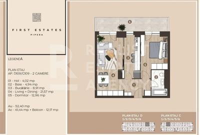 Pipera, apartament premium, 2 camere, parcare inclusă - 12