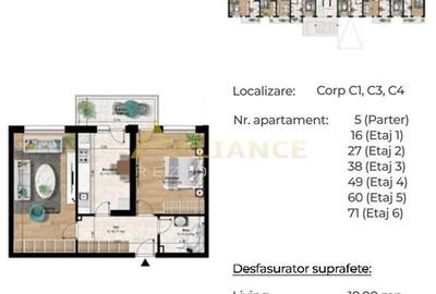 Apartament cu 2 camere decomandat în Central - 2