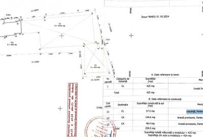 Teren 425 mp zona Calea Mosilor, constructie Parter 60 mp - metrou Obor 12 min - 2