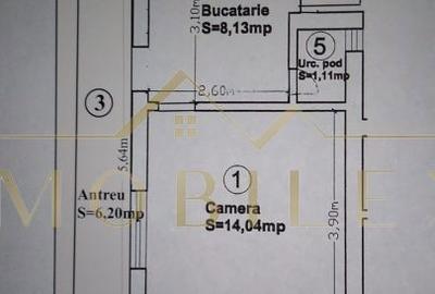 Casă cu 1 camere cu Teren 72 Mp în Dâmbul Rotund