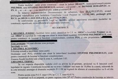 Teren de vanzare in  Prejmer de 3,600 mp ,  intravilan cu utilitati - 6