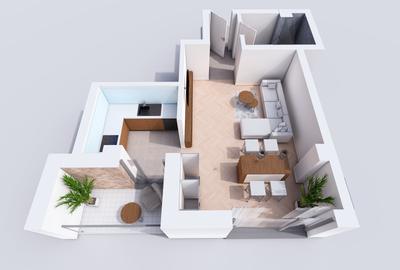 Apartament nou 38 mp, 1 camera, decomandat, de vanzare, Profi Visan, Cod 160089 - 2